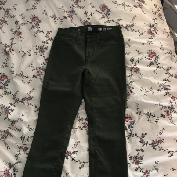 SO High Rise Army Green Jeggings - Picture 2 of 2
